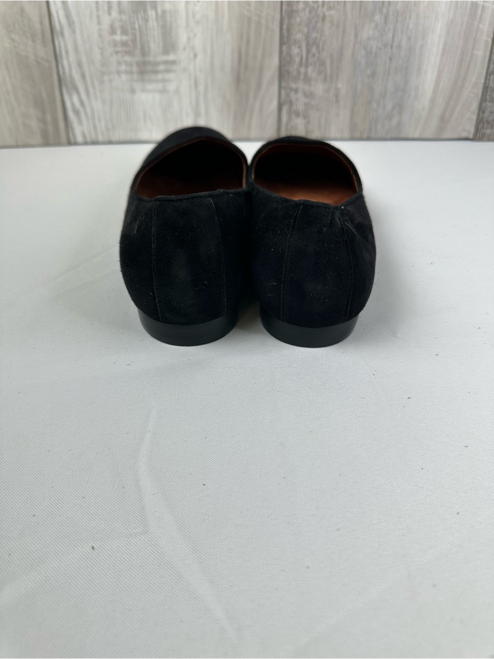 Black Suede Loafers - Slip-On Flats - Picture 5 of 5